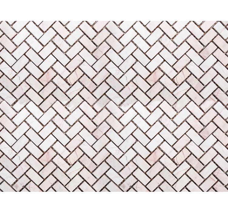 Ukrasne tapete od mramora u riblju kost - TenStickers