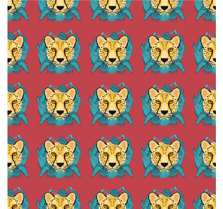 Tapete tekstura i uzoraka orijentalni leopard uzorak - TenStickers