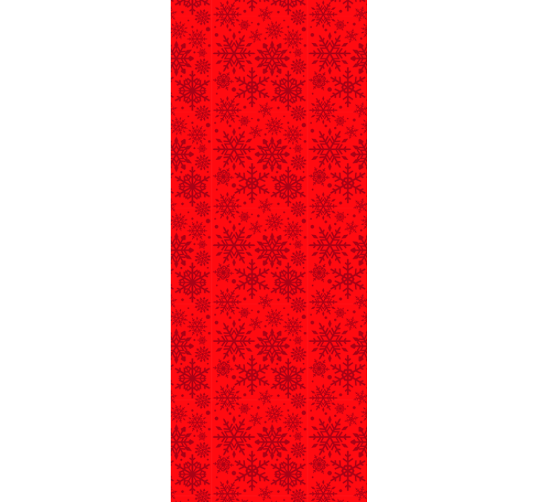 Tapete za zid božić crvene pahulje - TenStickers