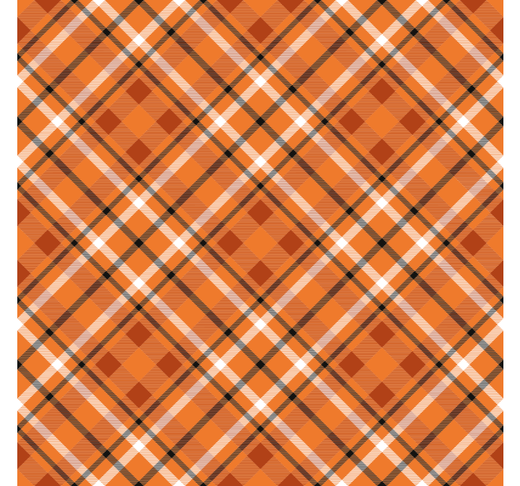 Tapete za hodnik narančasti kvadrati s smešnim linijama - TenStickers