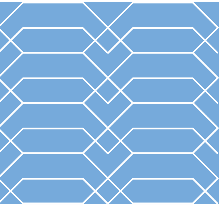 Tapete za zid geometrijski plave linije - TenStickers