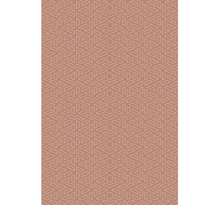 Tapete za zid geometrijski stylish smeđi element - TenStickers