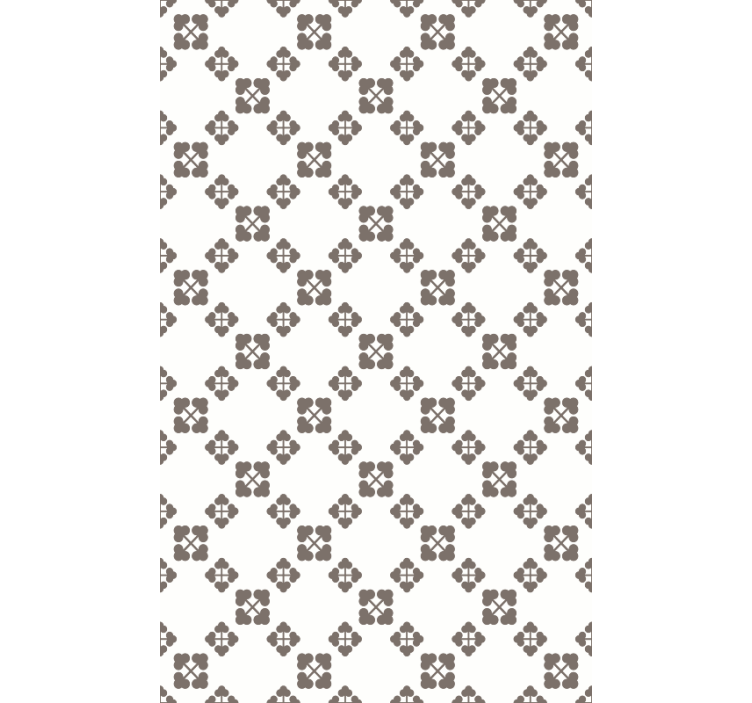 Tapete za zid priroda dizajn bež četverolistova - TenStickers