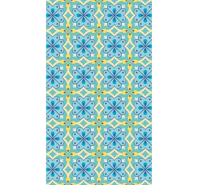 Tapete za zid pločice cvjetni elementi - TenStickers