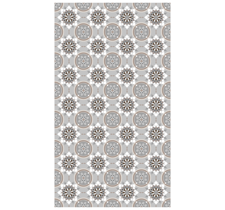 Tapete za kuhinju s uzorkom cvjetnih pločica - TenStickers