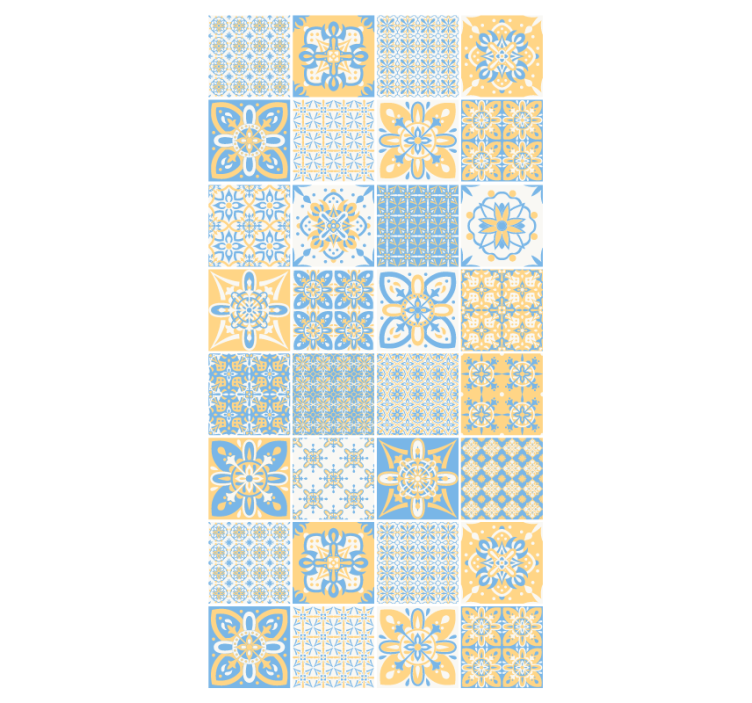 Tapete za kuhinju portugalske mješovite pločice - TenStickers