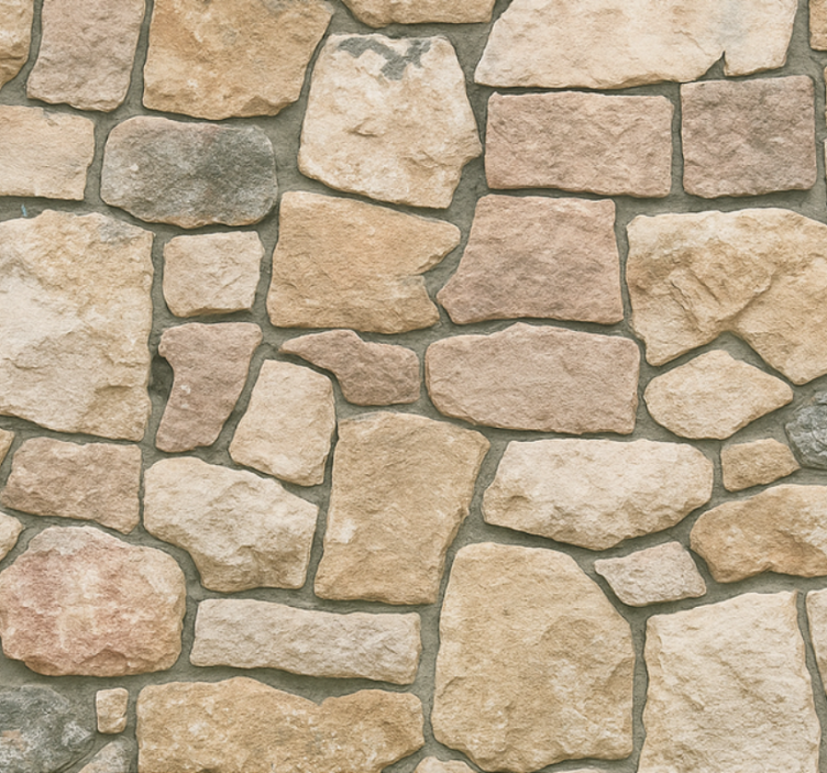 Tapete za dnevni boravak s bež kamenim uzorkom - TenStickers