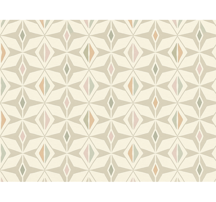 Tapete za dnevni boravak šarene geometrijske forme - TenStickers