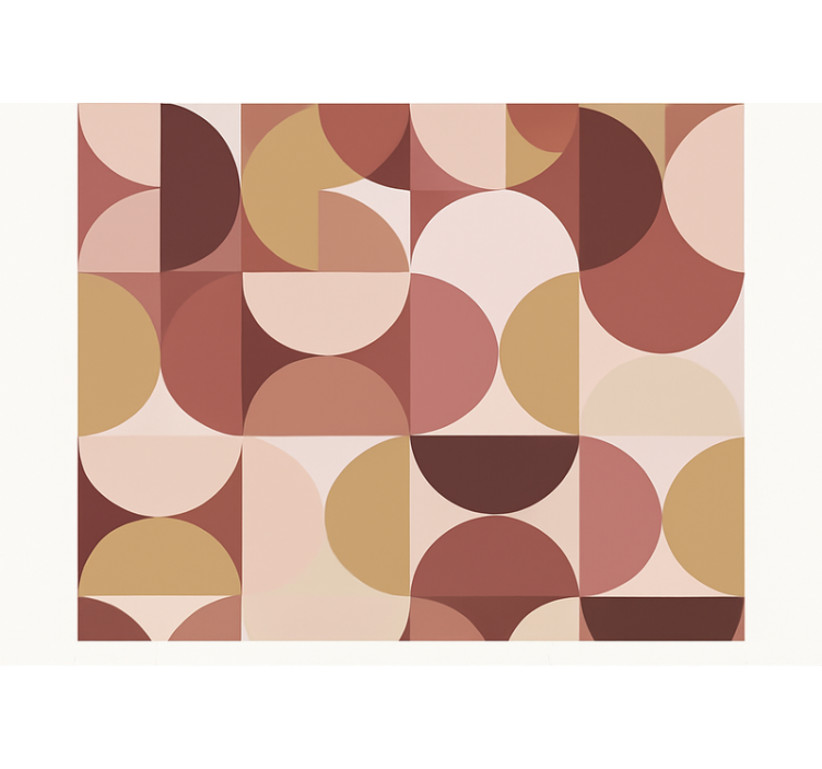 Zidne tapete za spavaću sobu s retro ružičastim uzorcima - TenStickers