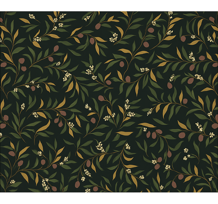 Zidne tapete za spavaću sobu s jednostavnim cvjetnim uzorkom - TenStickers