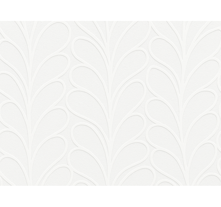 Tapete za dnevni boravak 3d bijela tekstura lista - TenStickers