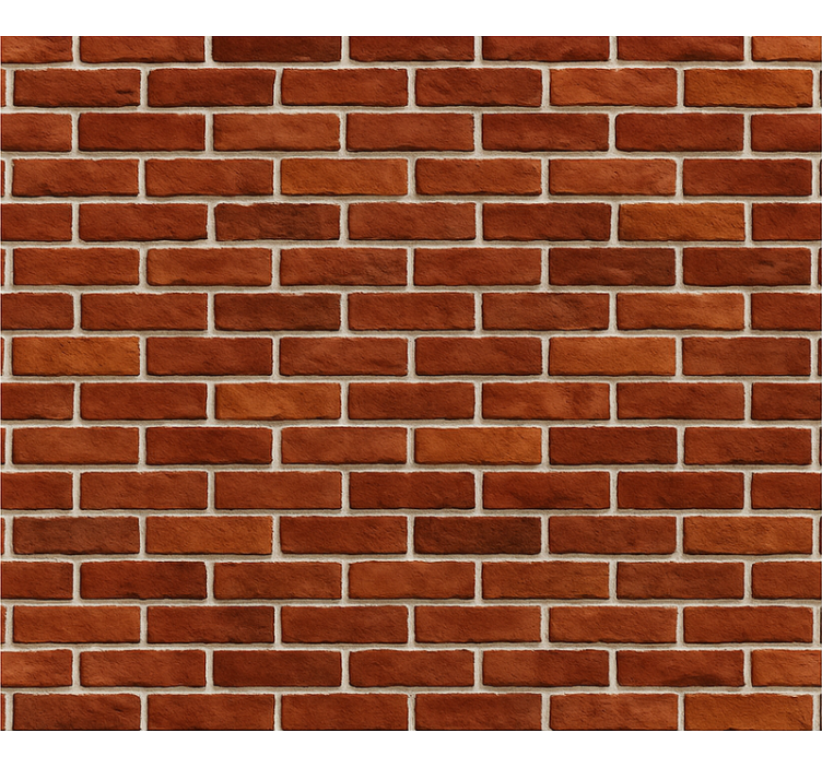 Tapete za dnevni boravak s klasičnom crvenom ciglom - TenStickers