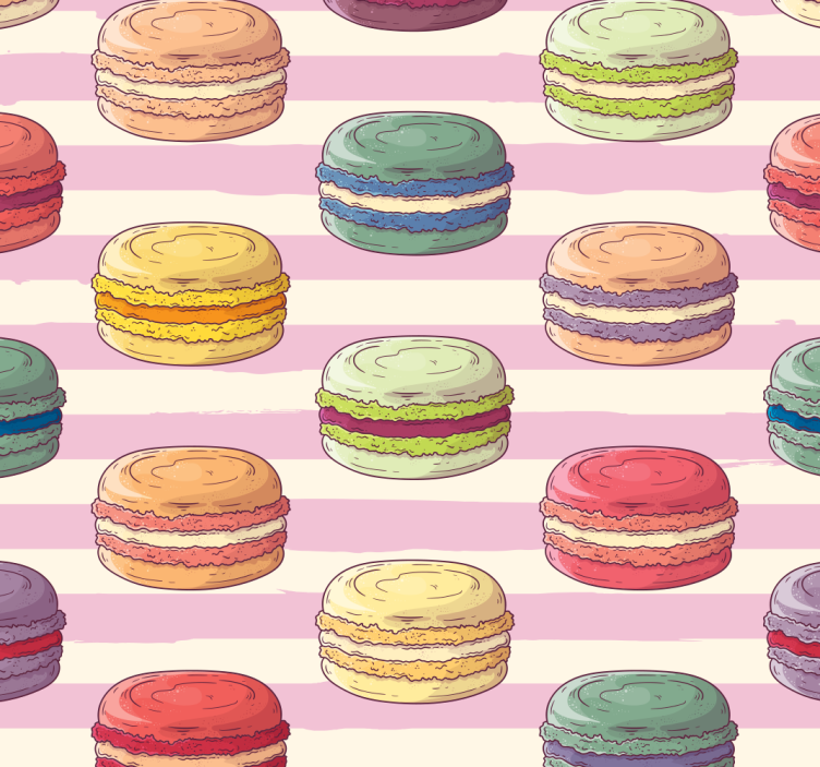 Tapete za kuhinju šareni macarons uzorak - TenStickers