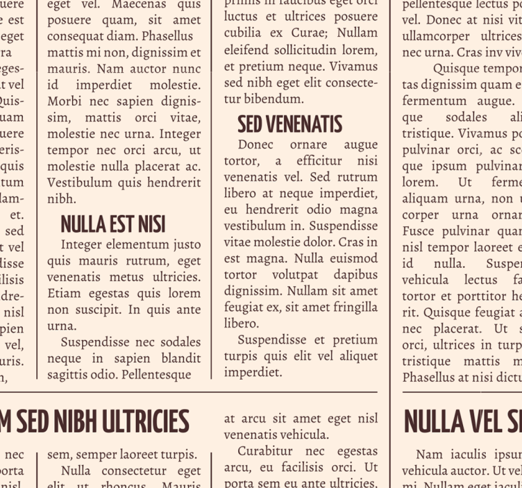 Tapeta vintage novine print sažetak - TenStickers