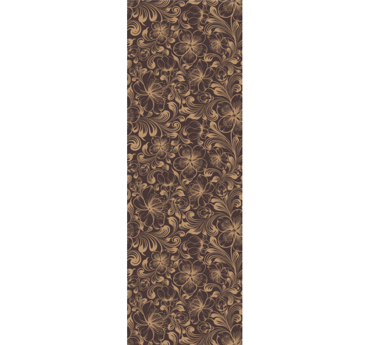 Retro ukrasne cvjetne tapete - TenStickers