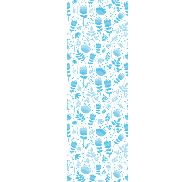 Tapete za zid Cvijeće uzorci cvjetnih silueta - TenStickers