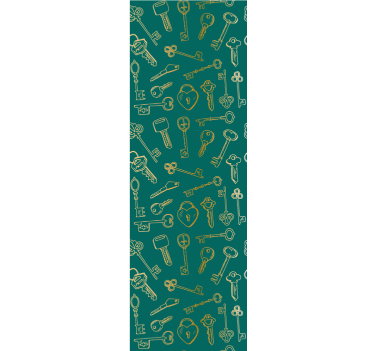 Ukrasne tapete starinski uzorci ključeva - TenStickers