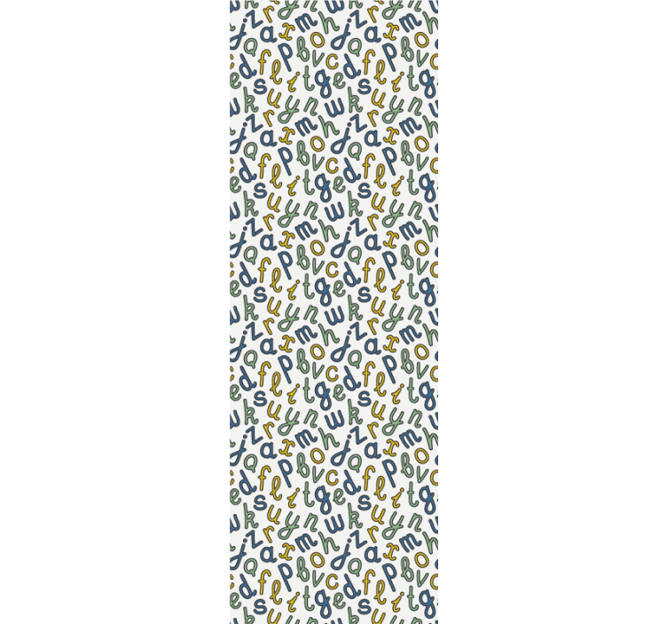 Tapete za zid Utiskivanje slova mješavina abecede - TenStickers