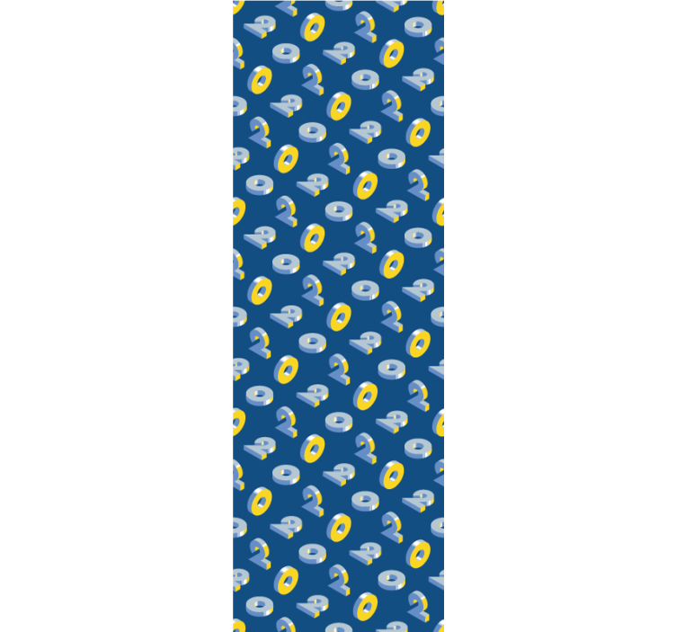 3d brojevi 3d tapeta - TenStickers