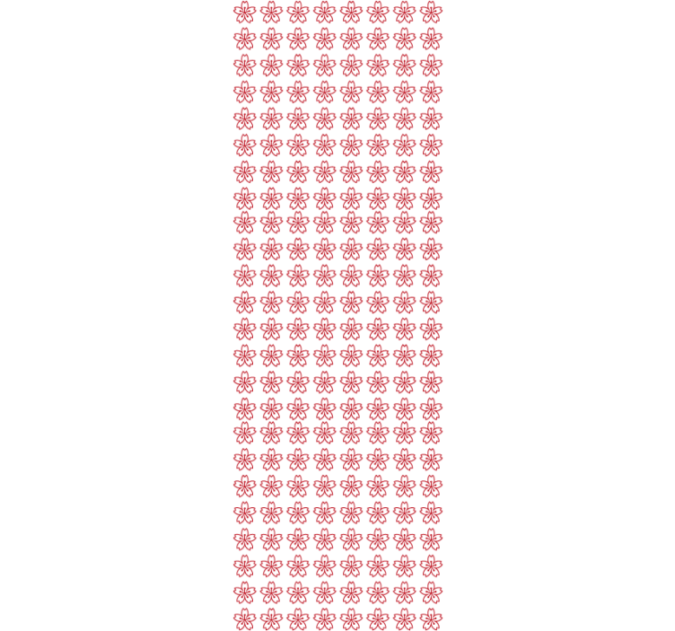 Tapete za zid Cvjetni cvjetna simetrija - TenStickers