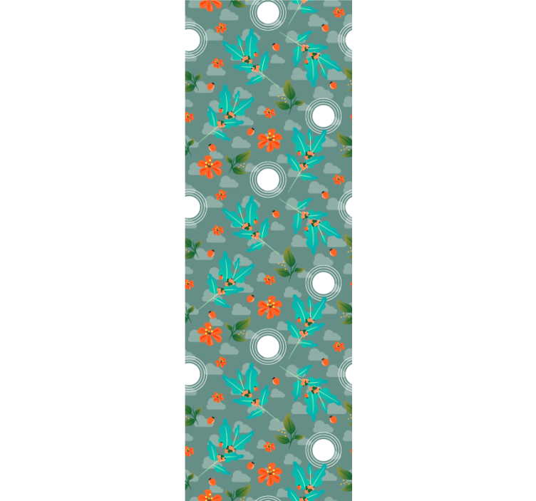 Kava trešnja biljka moderne pozadine - TenStickers