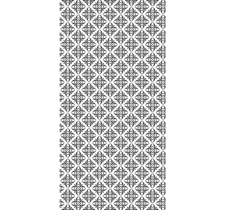 Uredske tapete elegantan crni cvjetni - TenStickers