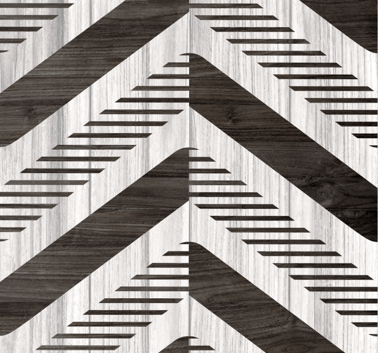 Tapete za zid Geometrijski riblja kost kontrast - TenStickers