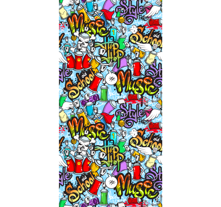 Tapete za zid Umjetnost elementi grafita - TenStickers