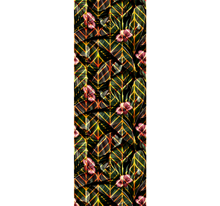 Tapete za zid Priroda cvjetni uzorak lišća - TenStickers