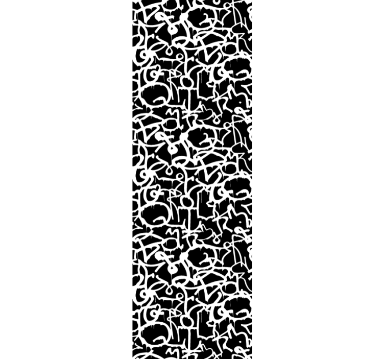 Tapete za zid Utiskivanje slova abecedni kaos - TenStickers