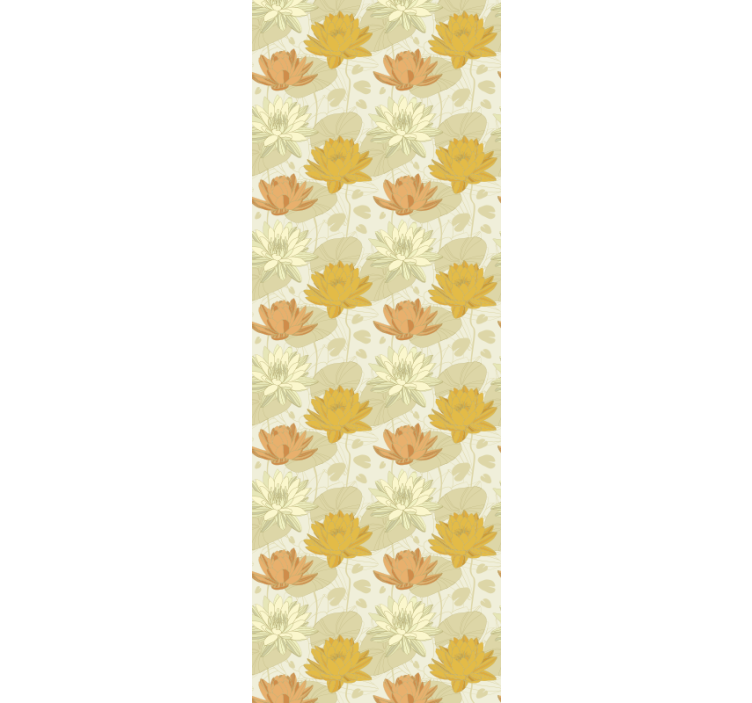 Berba lotosovih cvjetnih tapeta - TenStickers