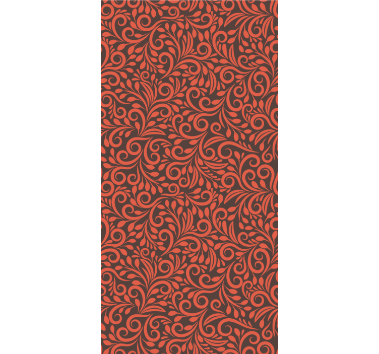 Tapete za zid Cvjetni kićeni kovitlaci - TenStickers