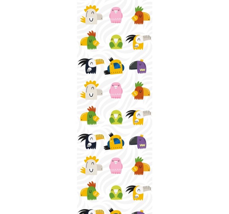 Zidne tapete za dječju sobu veseli mural čudovišta - TenStickers