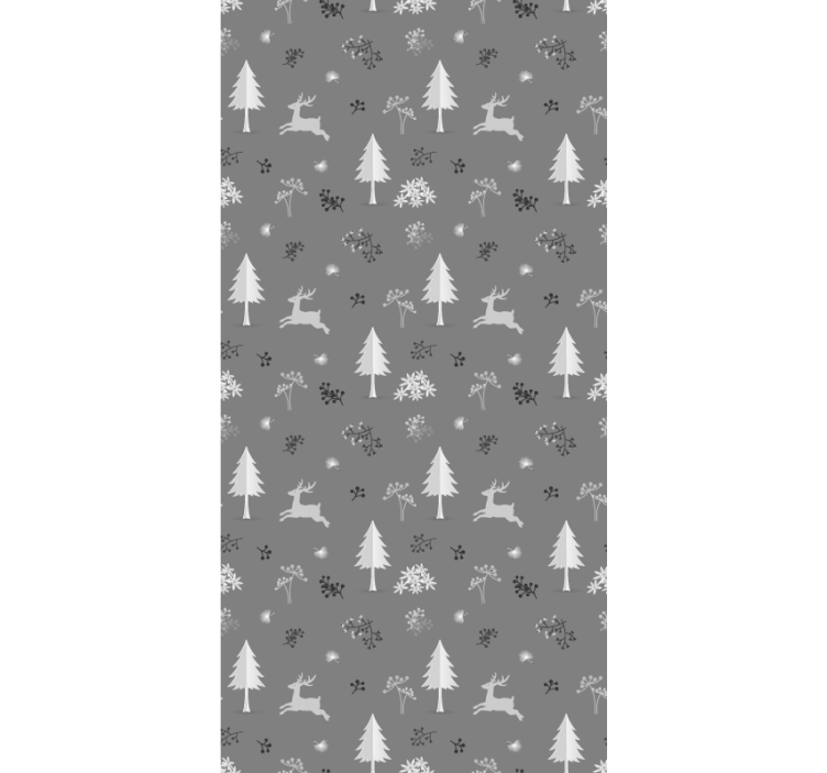 Tapete za zid božić motiv zimske scenografije - TenStickers