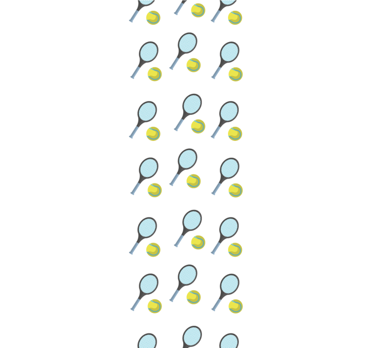 Prilagođene pozadine teniski reketi i loptice - TenStickers