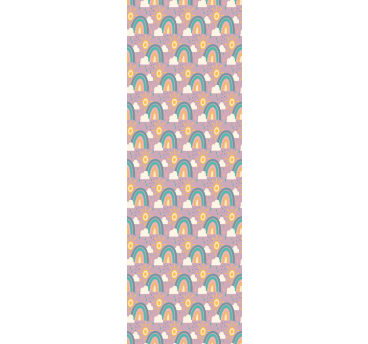 Sladak uzorak sa suncem i duginim pozadinama za dijete - TenStickers