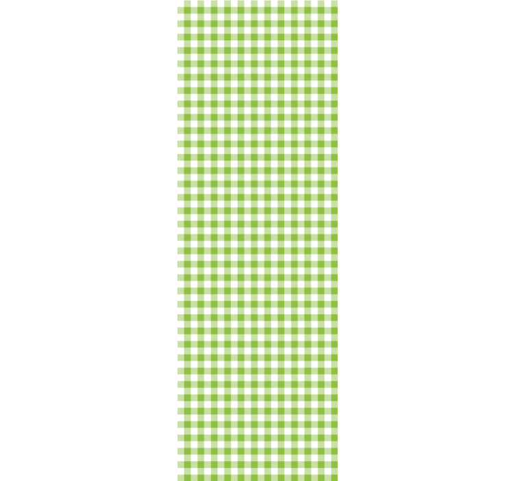 Zelene karirane tapete za kuhinju u kariranom dizajnu - TenStickers