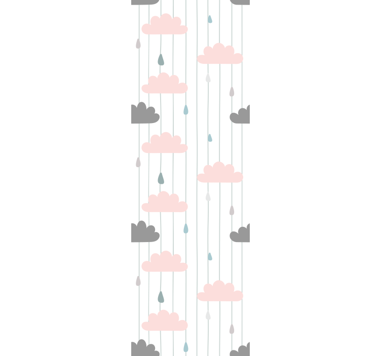 Tapete za dječju sobu mutne kišne kapi - TenStickers