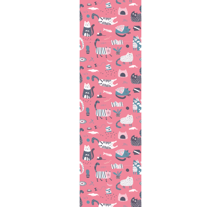 Tapete za zid Mačke ilustracija razigranih mačaka - TenStickers