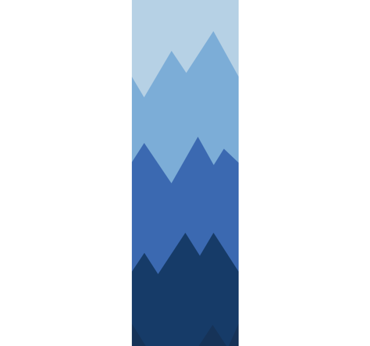 Tapete za zid Geometrijski uzorak planinskih vrhova - TenStickers