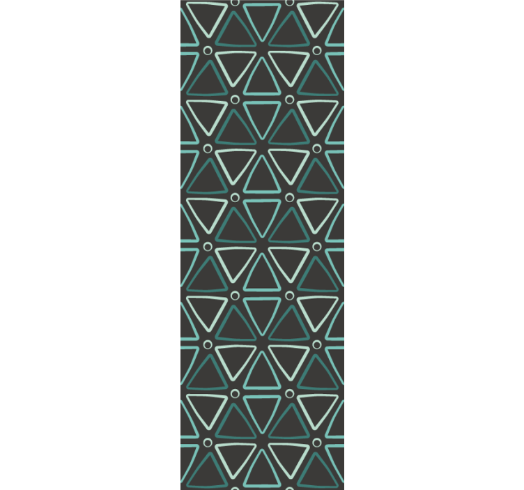 Plavi i sivi trokuti tapeta - TenStickers