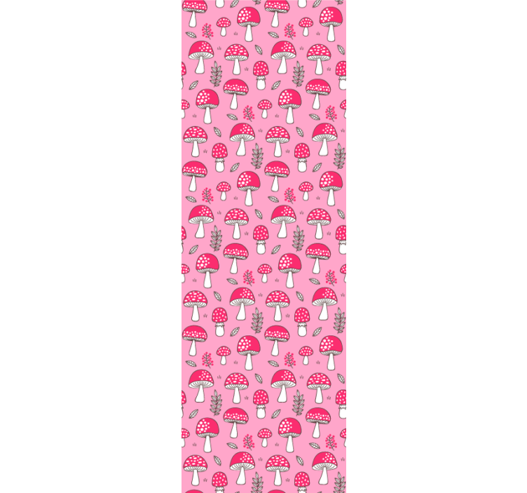 Tapete za zid Umjetnost uzorci gljiva - TenStickers