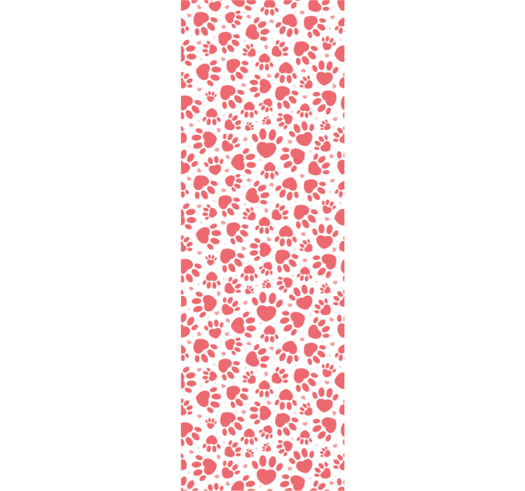 Tapete za zid pas srca s otiscima šapa - TenStickers