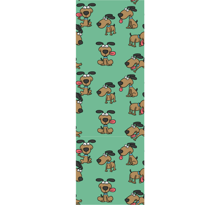 Smiješne tapete za spavaću sobu u stilu crtića pas - TenStickers