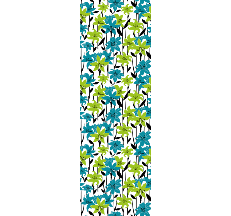 Tapete za zid Cvijeće šareno cvjetno cvjetanje - TenStickers