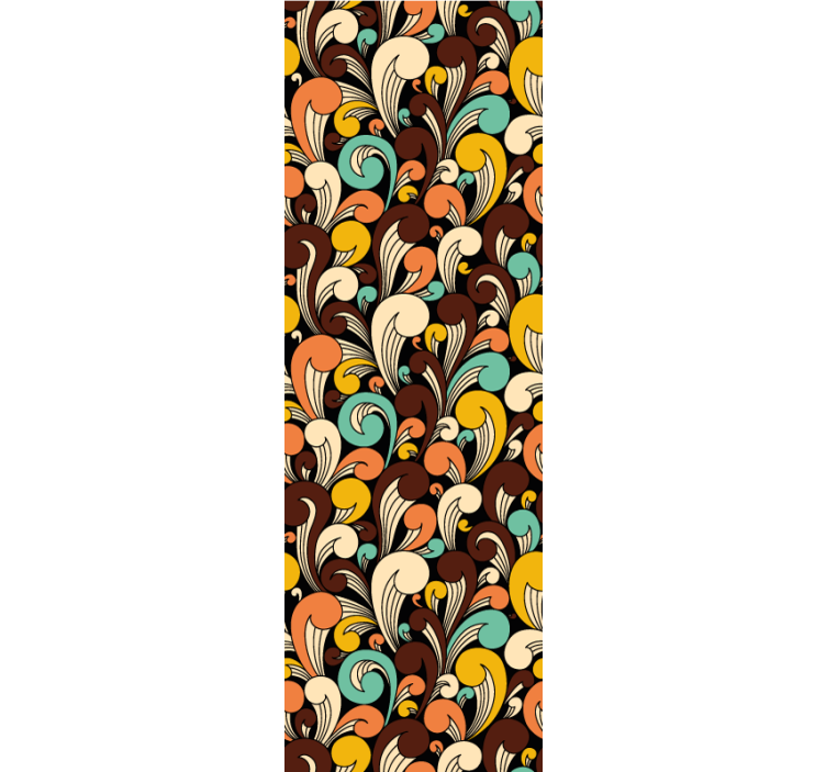 Ukrasne tapete retro vrtložni motiv - TenStickers