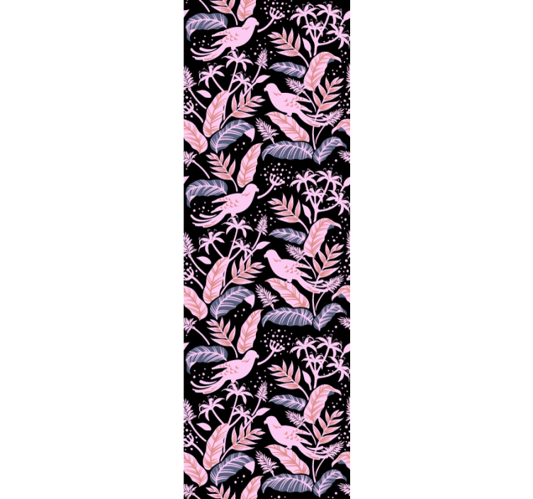 Ukrasne tapete ptice cvjetna harmonija - TenStickers