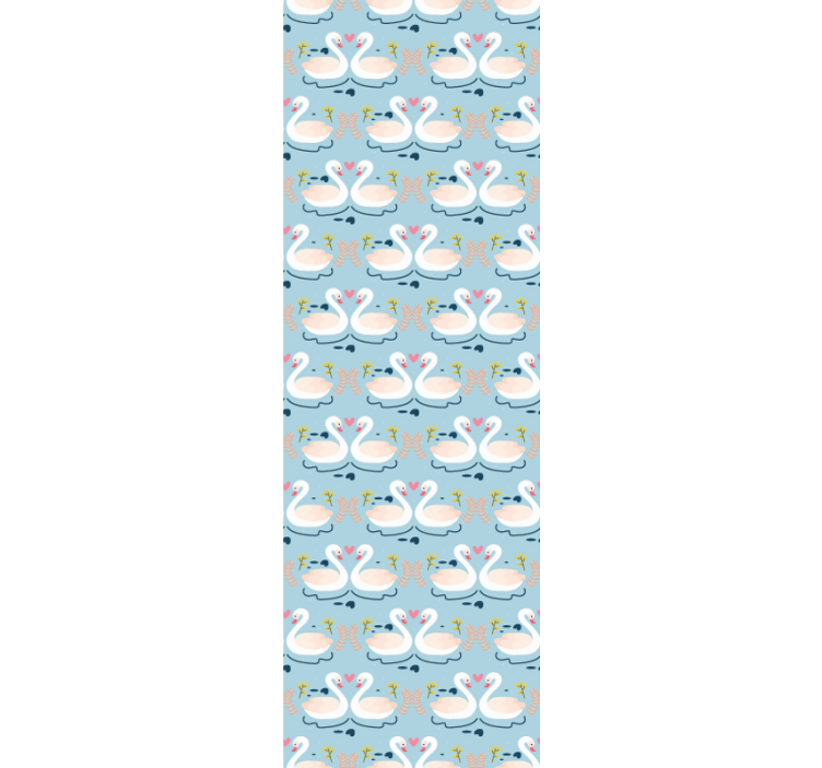 Tapete za zid  životinjske uzorak labuđeg jezera - TenStickers