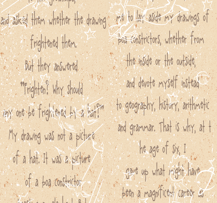 Mali princ - tapeta za duhovno putovanje - TenStickers