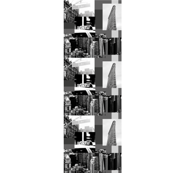 Tapete za zid grada i zemlje urbani kolažni uzorak - TenStickers
